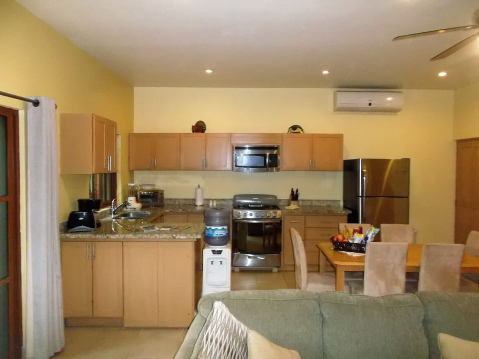 the Kitchen and Dining Area in Apartment 