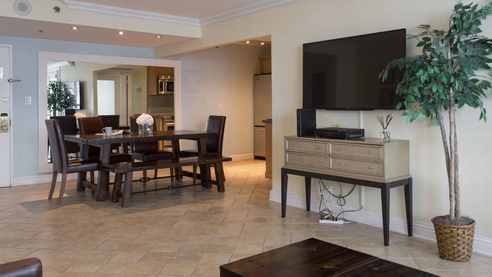 Flat screen television in the living room 