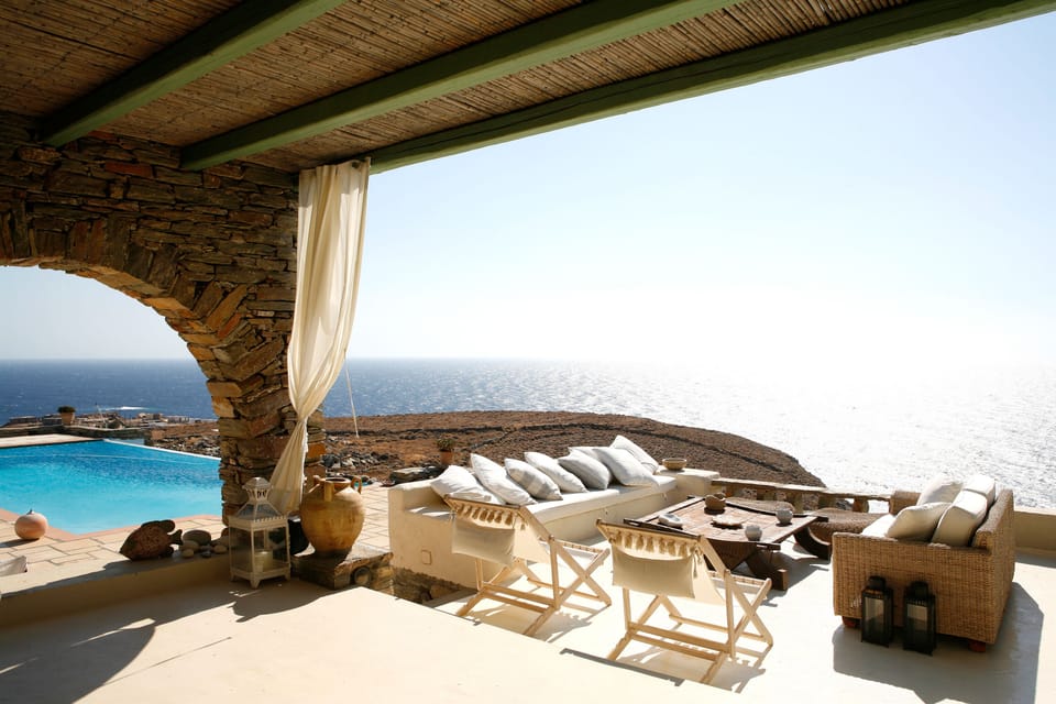 Astounding views from the upper terrace