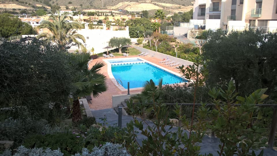 The pool areas sunny and 26 degrees!