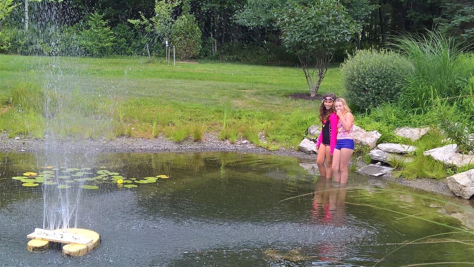 Kids like having their own pond to play in