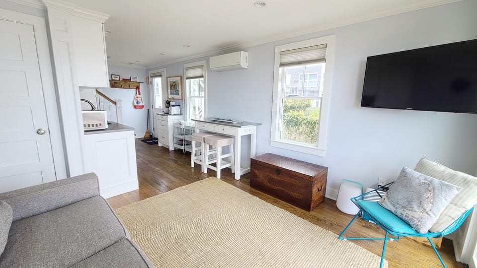 Main living area is open and bright