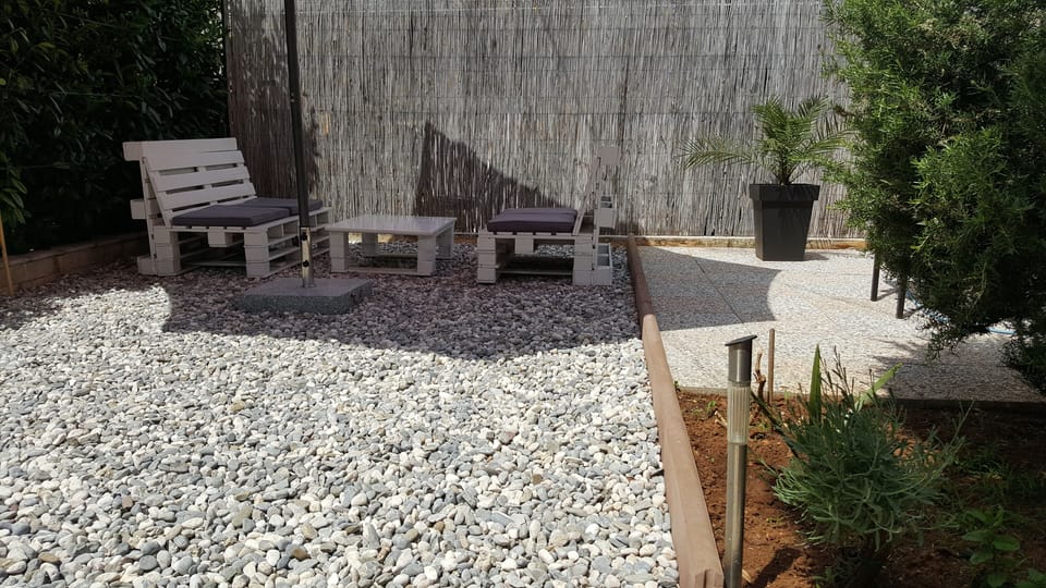 garden space for relaxing and enjoying