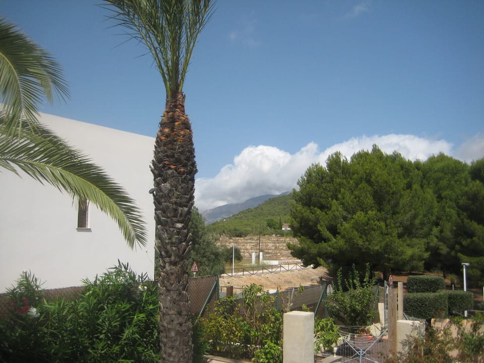View of the montgo from chill out cabana