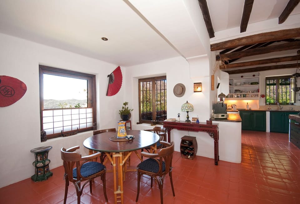Indoor breakfast area