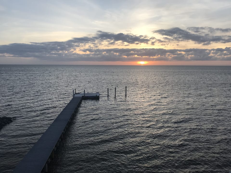 Sunset on the Pamlico Sound...taken while dining at Good Winds in Rodanthe 