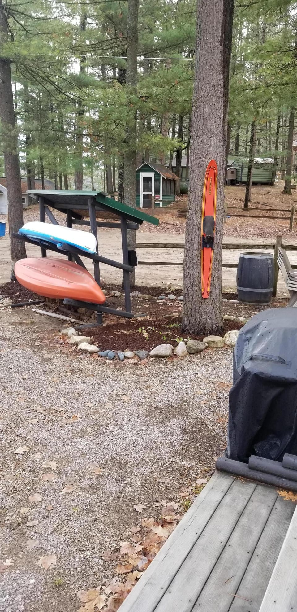 Kayaks w/ Rental -  More Shared Kayaks and Canoe on Designated Rack on Beach