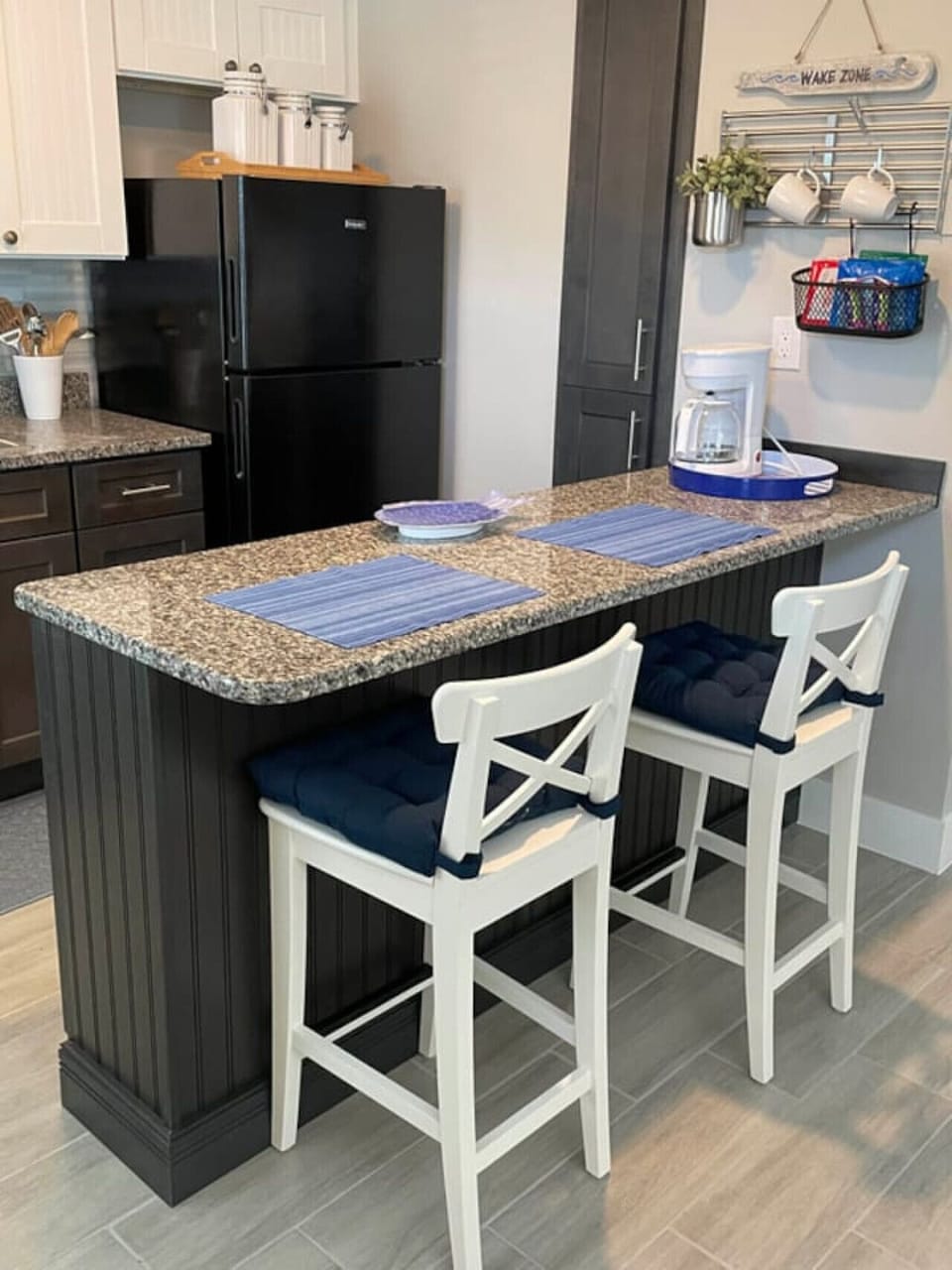 Granite counters with storage
