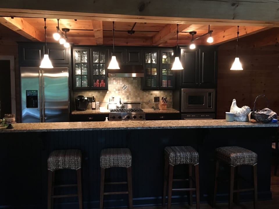 Great kitchen to cook in!  It comes with everything you could ever need!