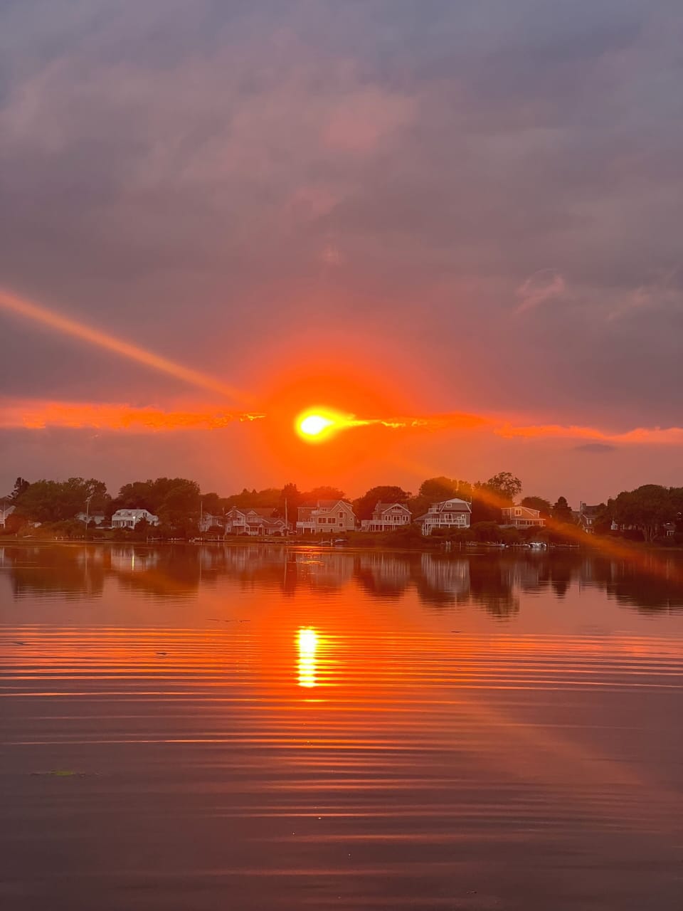 Sunset from the back deck