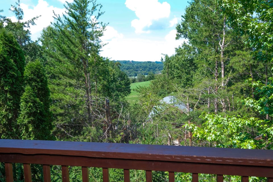 Luxury Pigeon Forge Cabin "My Pigeon Forge Cabin" - View From Covered Back Deck