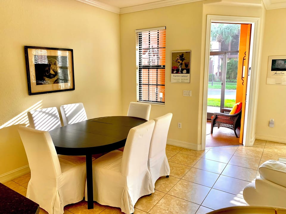 Dining Room and screened porch