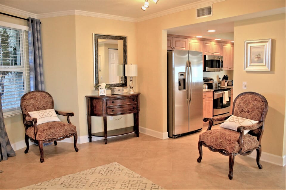 A large and spacious foyer welcomes you.