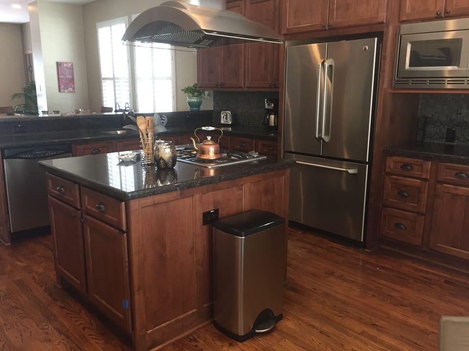 Another view of kitchen and dining room