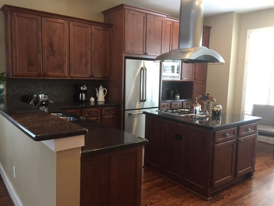 Chef's kitchen with all appliances