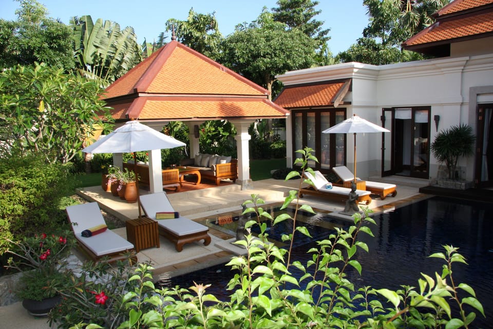 View from Villa entrance door platform