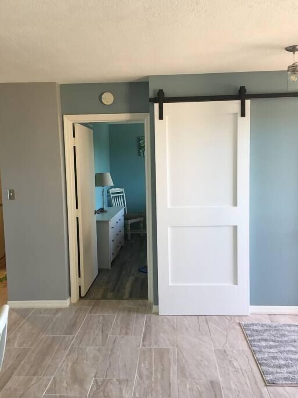 Closet with Sliding barn door