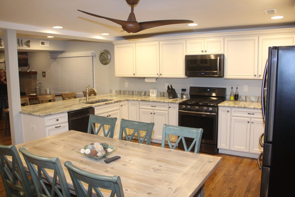 Kitchen as viewed from back door