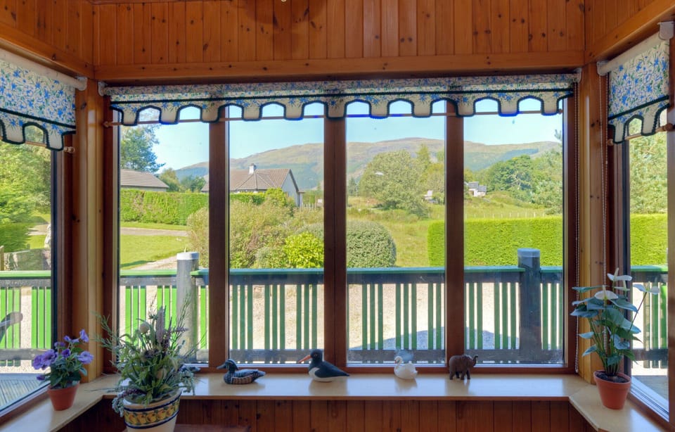 Looking over the crofts from the spacious entry porch. 