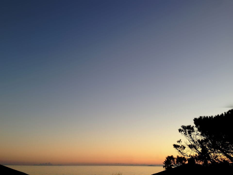 sunset view from the terrace