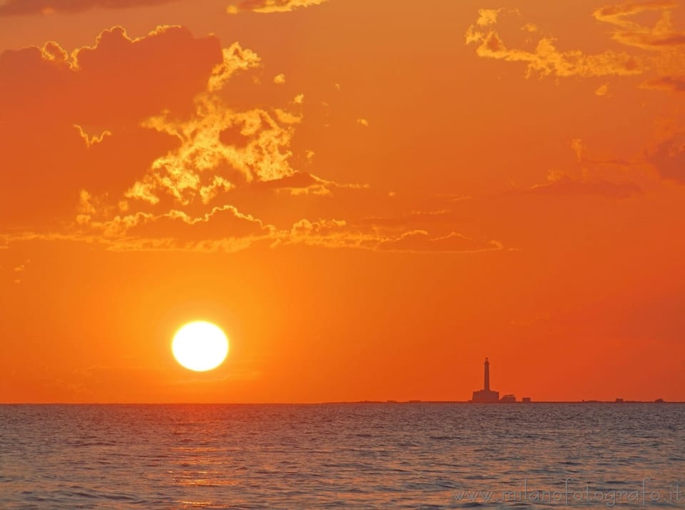 Sunset from Baia Verde Beach