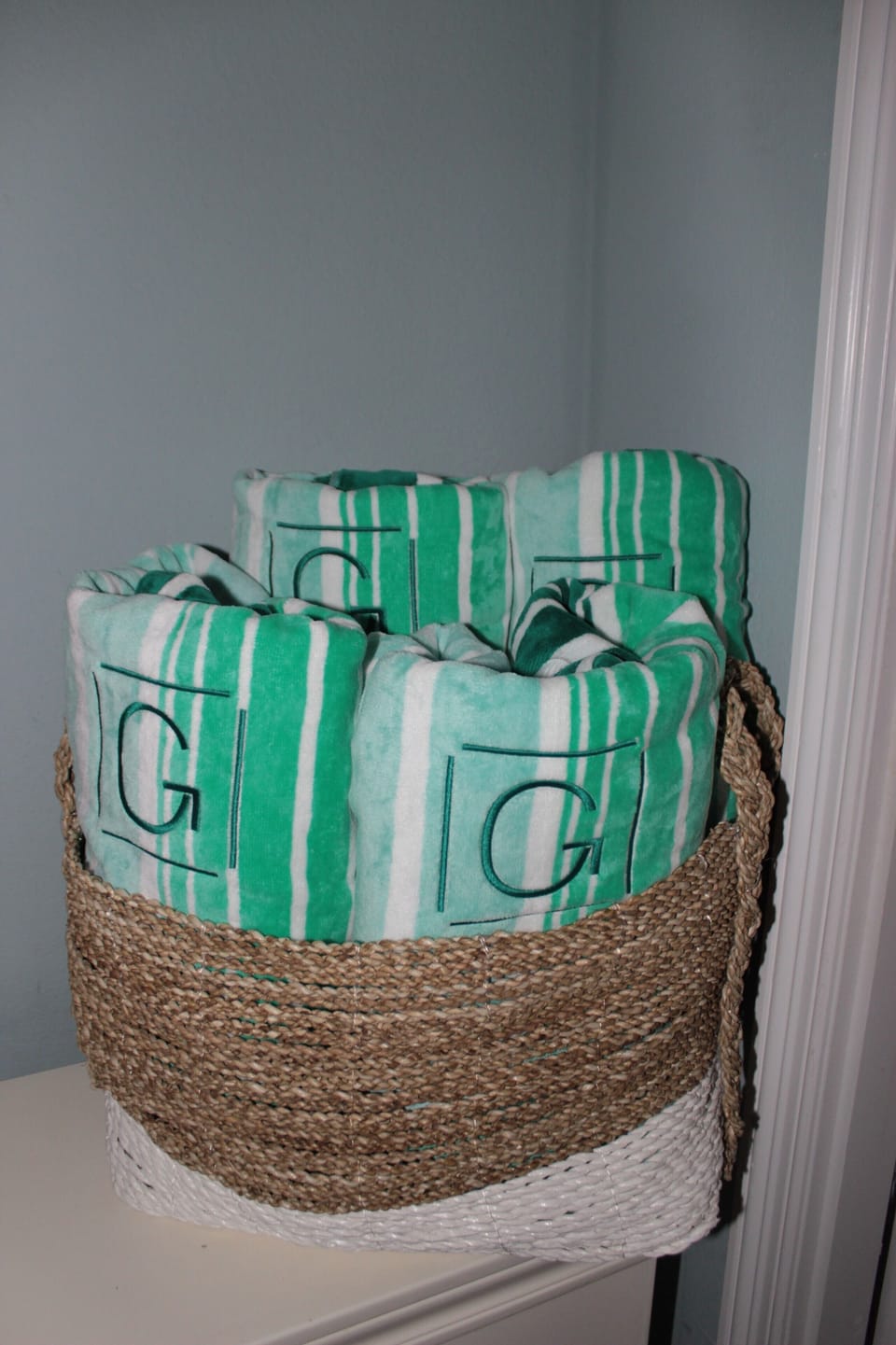 Plush Monogramed Towels 