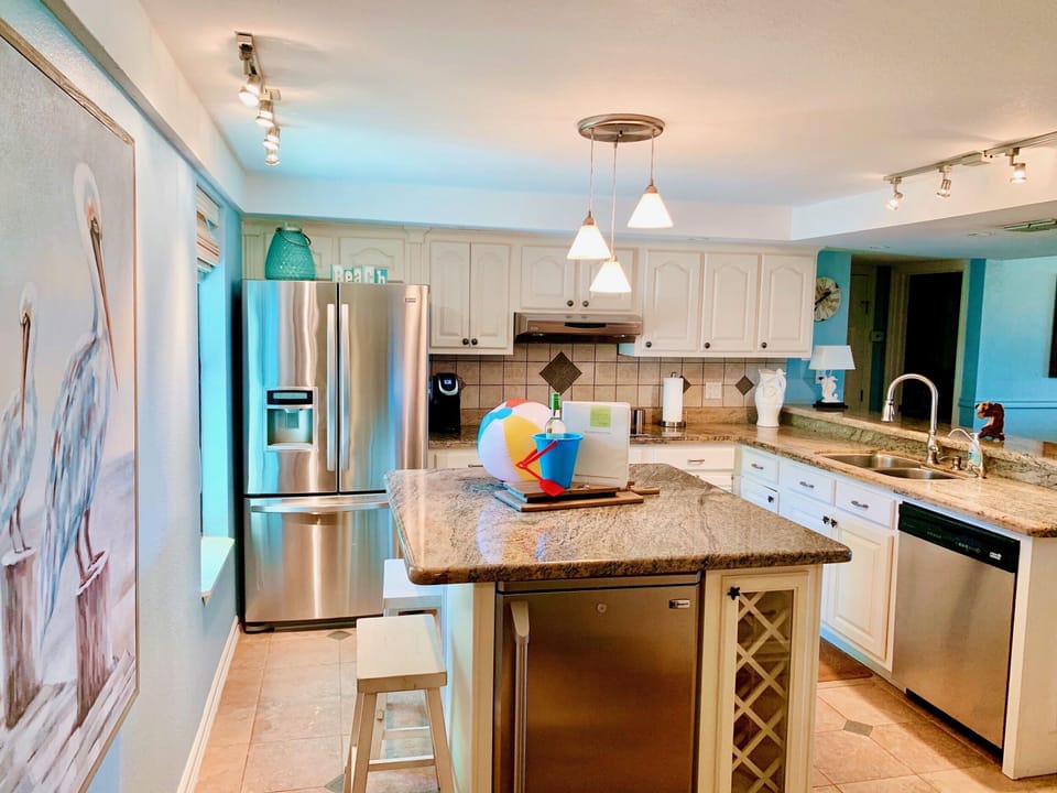 Fully stocked renovated kitchen w/ Stainless Steel appliances 