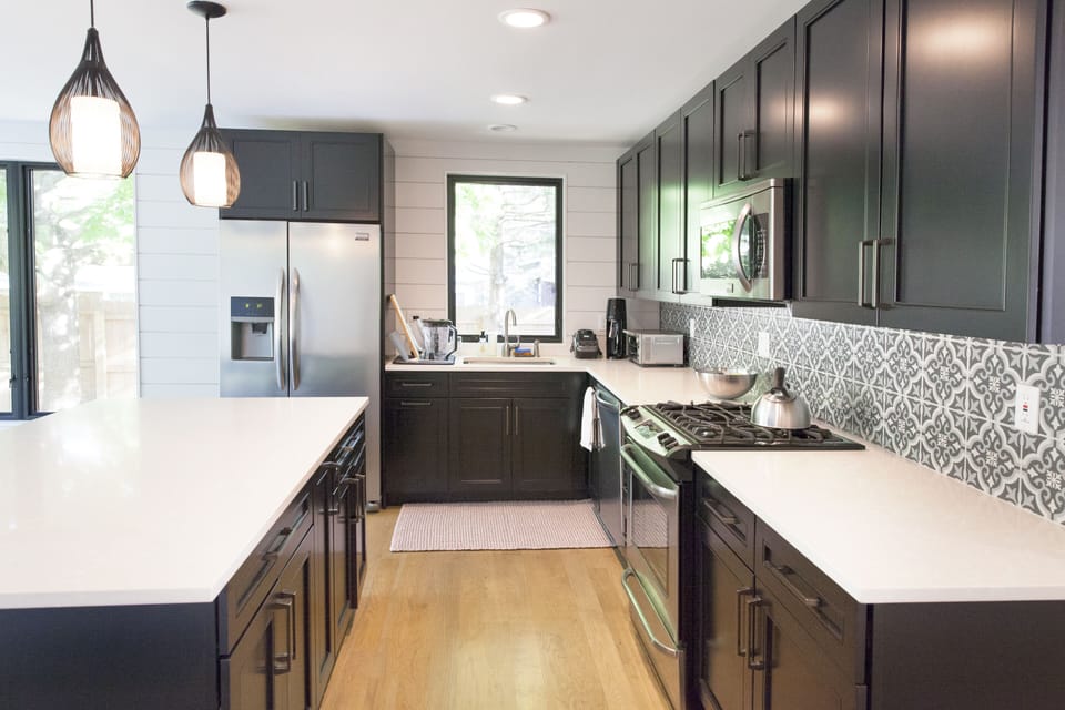 Spacious, modern kitchen