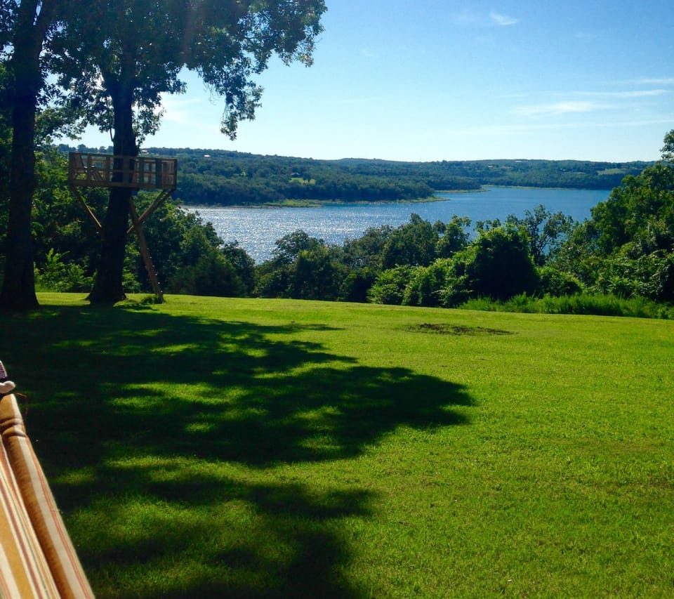 lake view from hammock