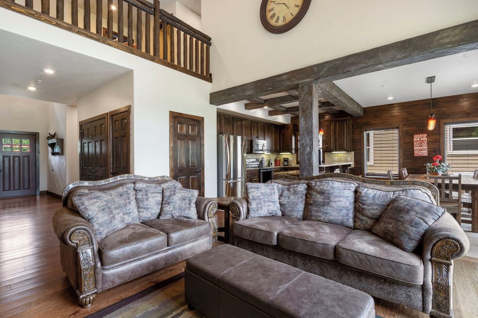Living room opens right into the kitchen!