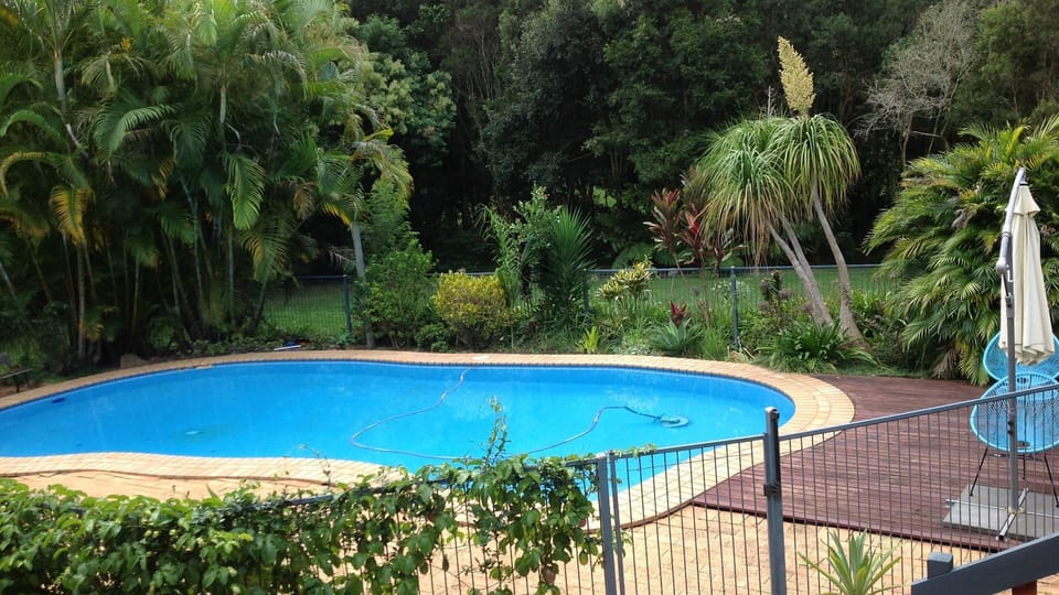 View of pool from front verandah
