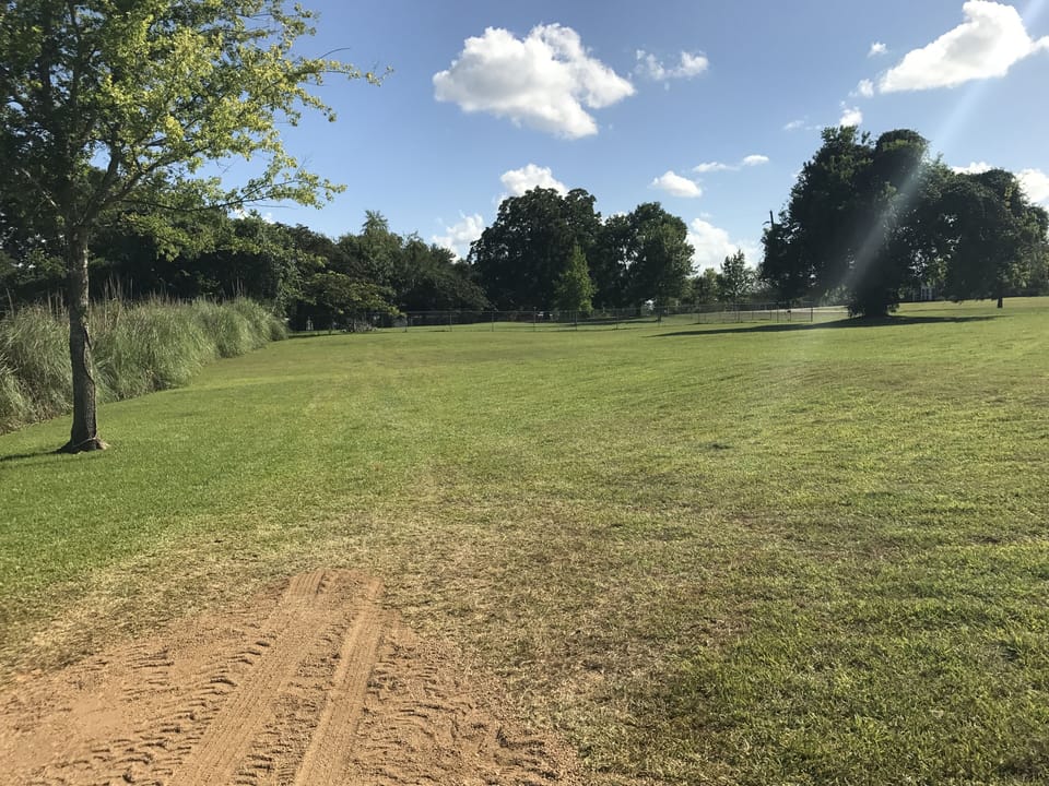 The RV is open to a one acre yard, lots of room to play.