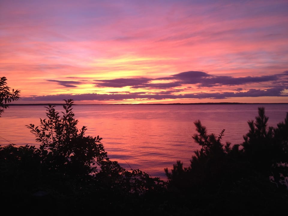 Sunset from the backyard