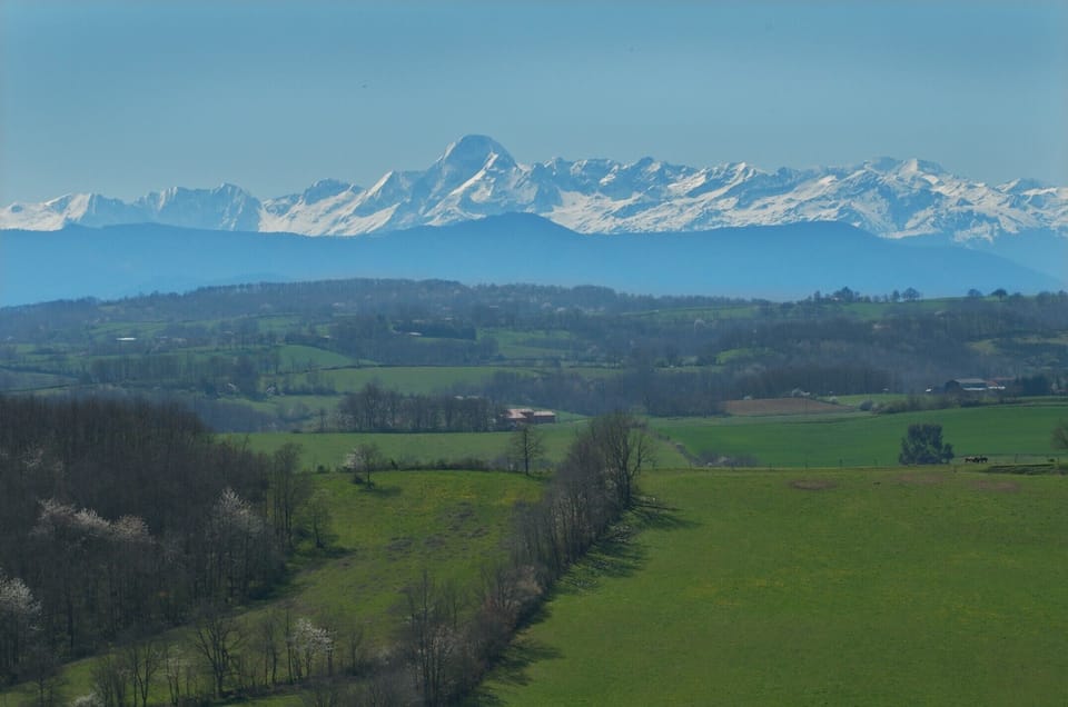 Our view of the Pyrenees