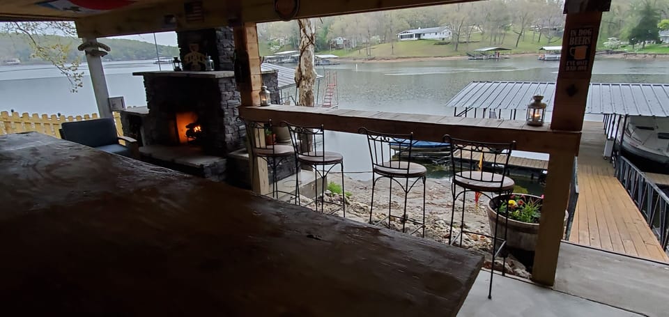 View from the lakeside bar.