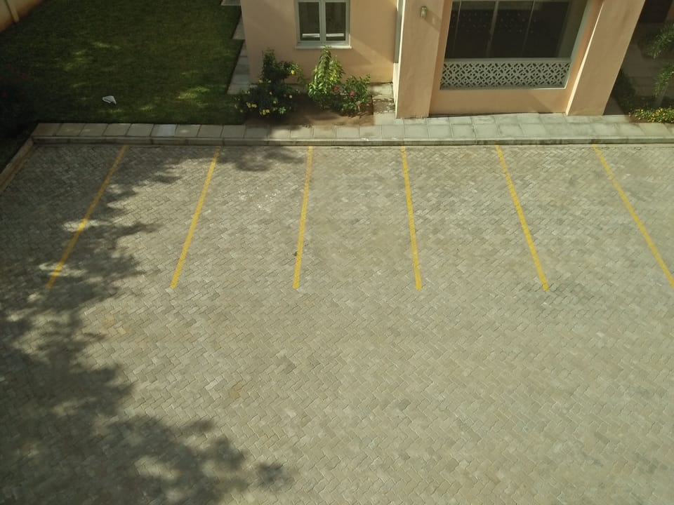 Ample free parking