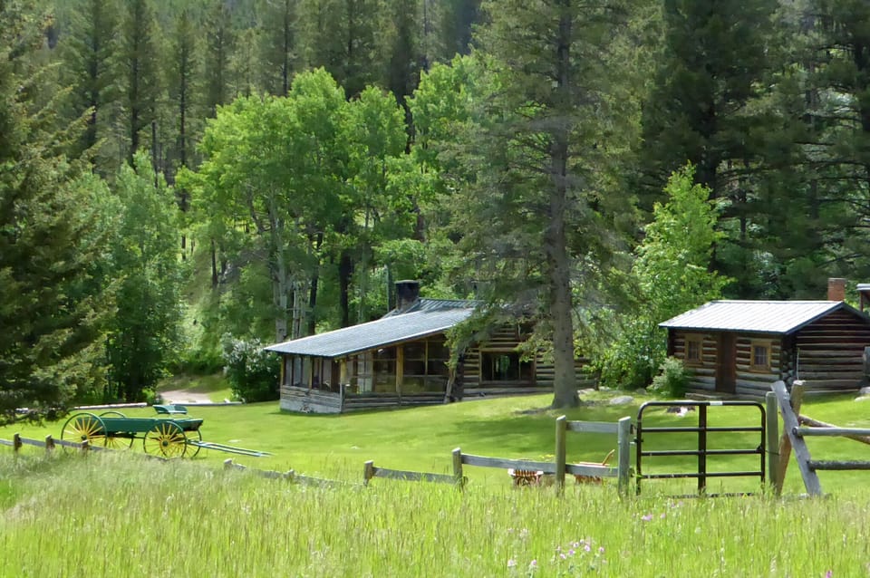 Lodge view from lower meadow