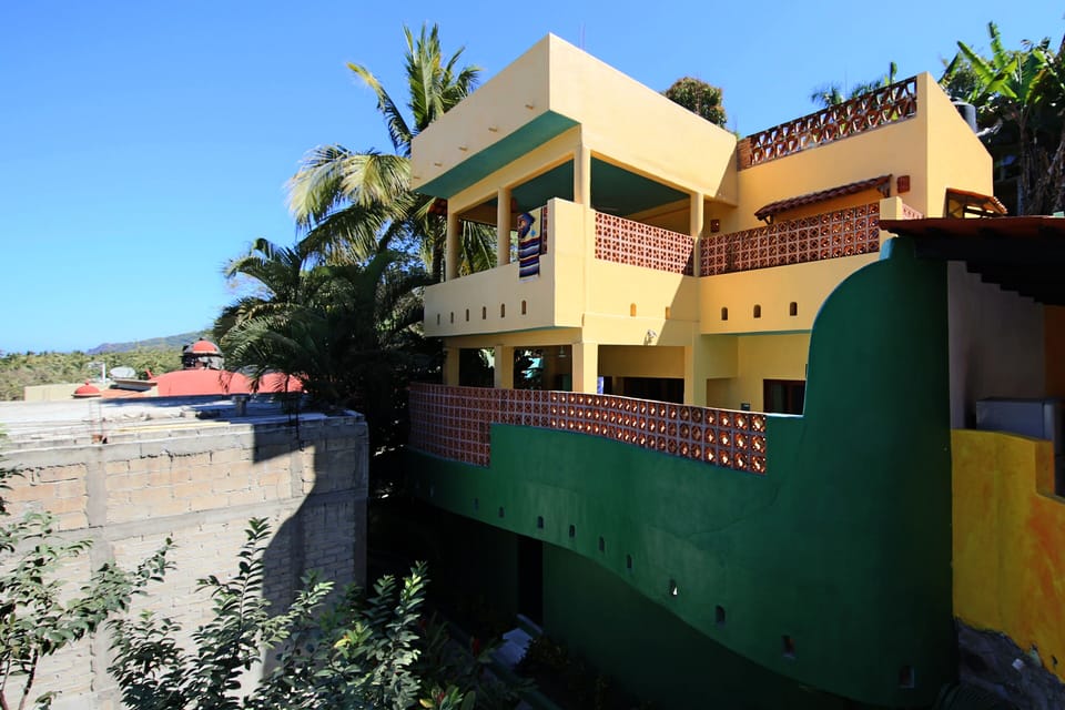 Side view of property