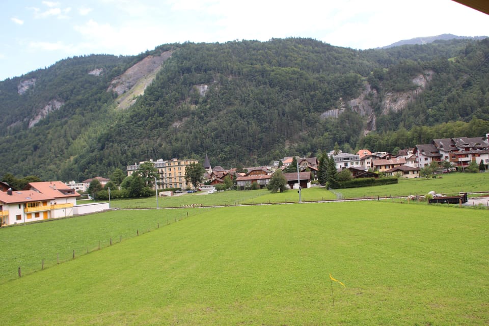 view of central Meiringen from the house