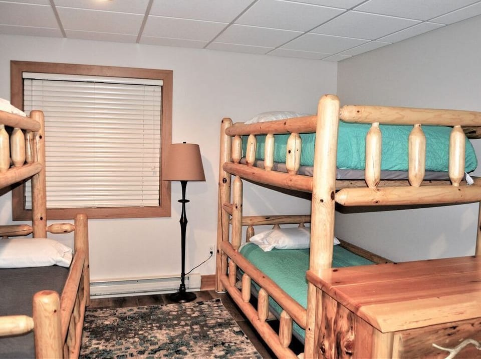 Lower Level Guest Bedroom - 2 twin over full bunks and 1 twin over twin bunk