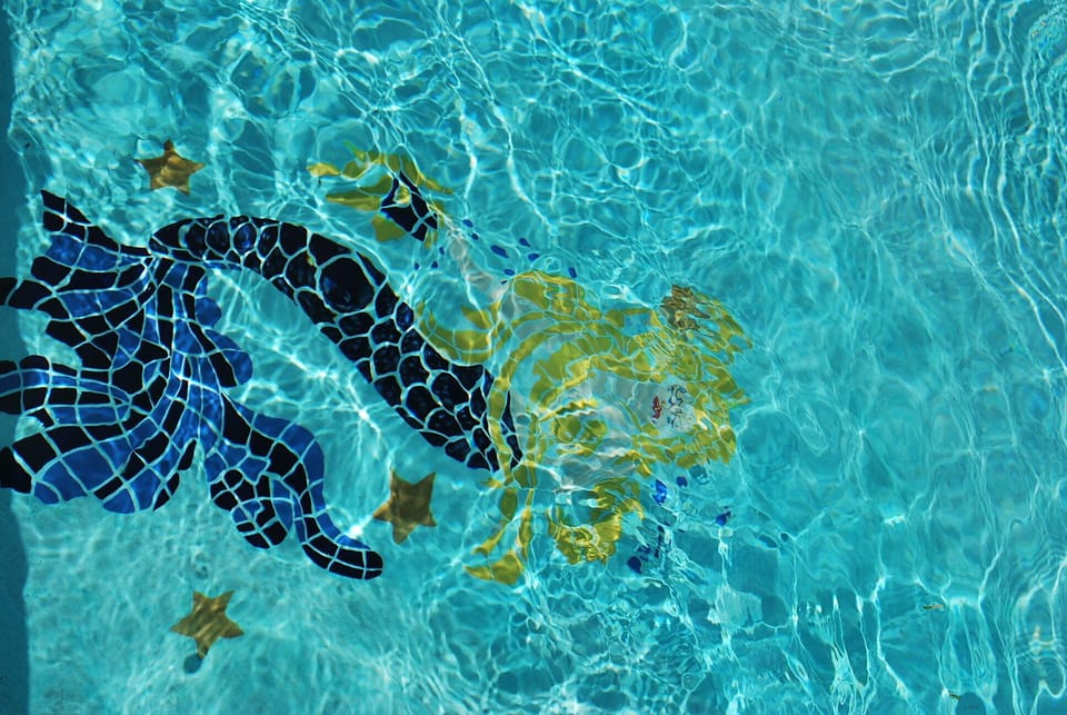 Glorious tile mermaid