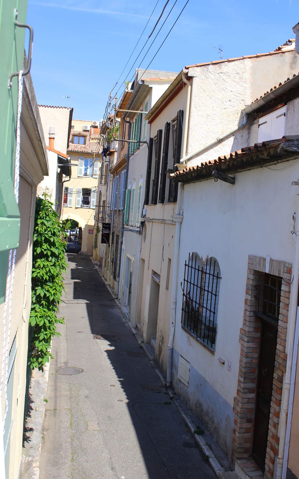 Rue du Marc laneway view from french windows