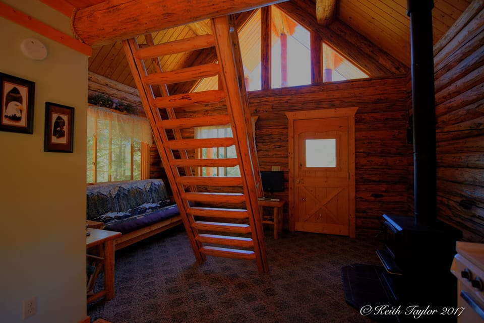 View from kitchen area towards front of The Eagle's Nest