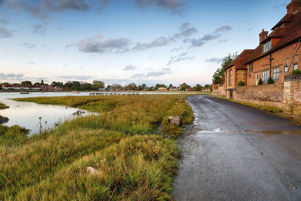 BOSHAM WATEFRONT.  Walk around estuary at low tide for a beautiful stroll