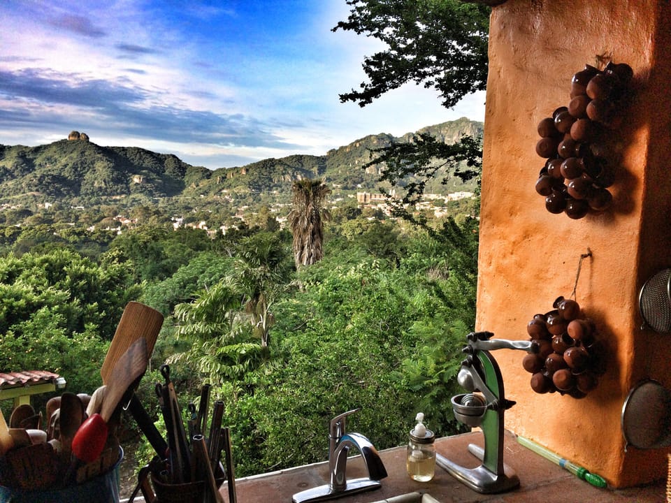 Spectacular kitchen views. 