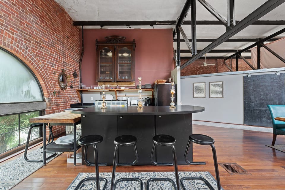 Kitchen Island and Butcher Block Counter