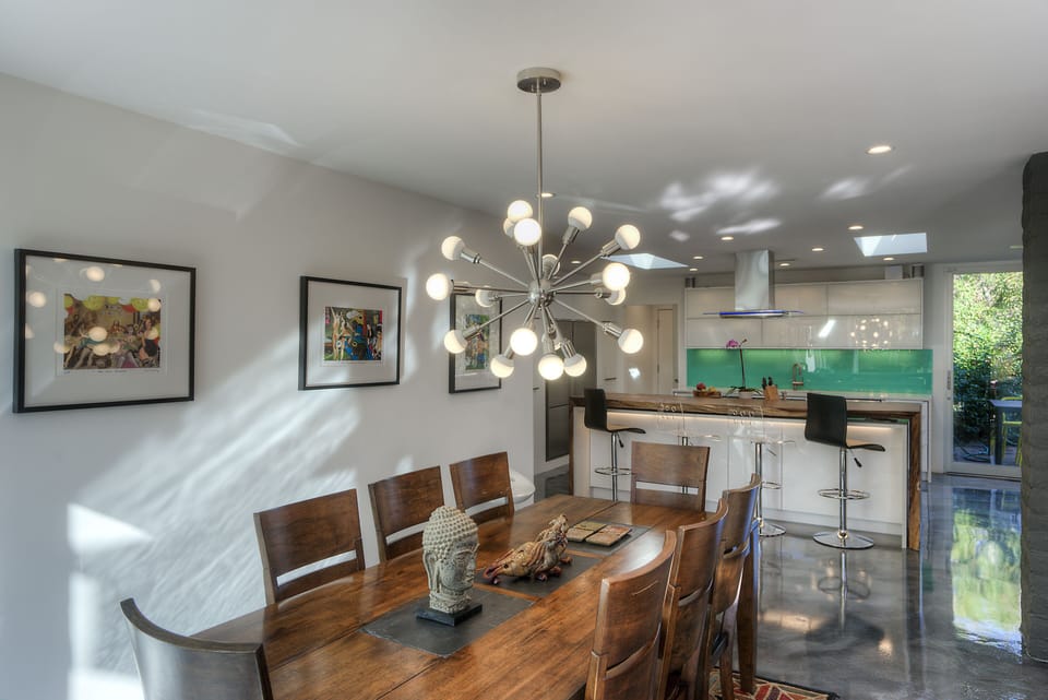 Dining room accommodates 8+