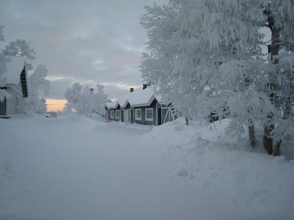 in front of the house