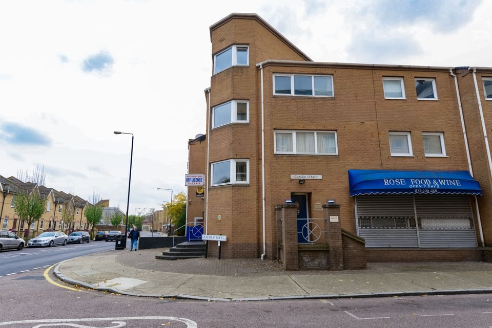Convenience store across the Building 