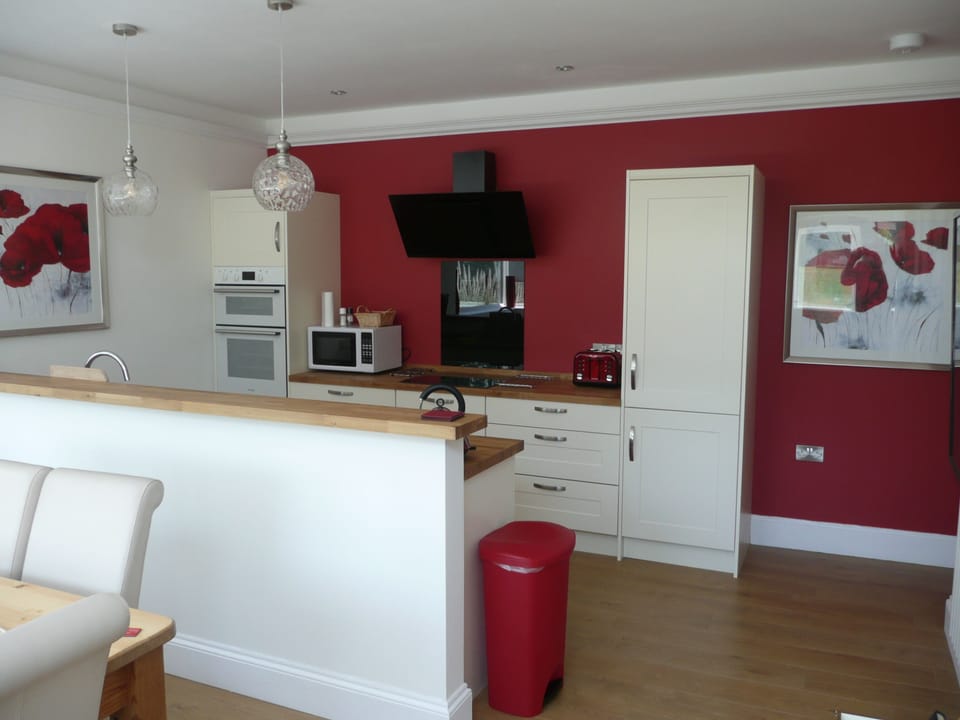 Large kitchen diner with sunny outlook